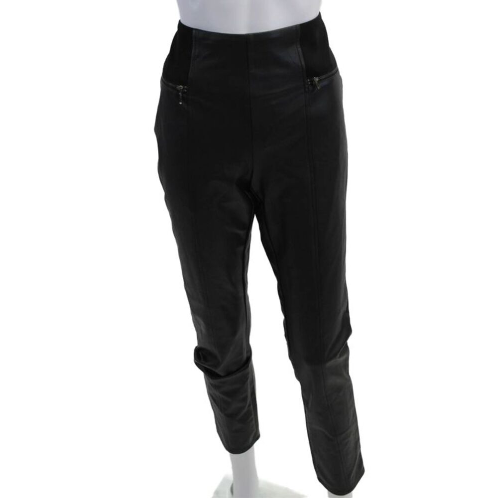 J. Mclaughlin Womens Black Cropped Ankle Biker Pants Size M
